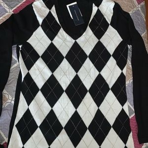 Black, white and gold